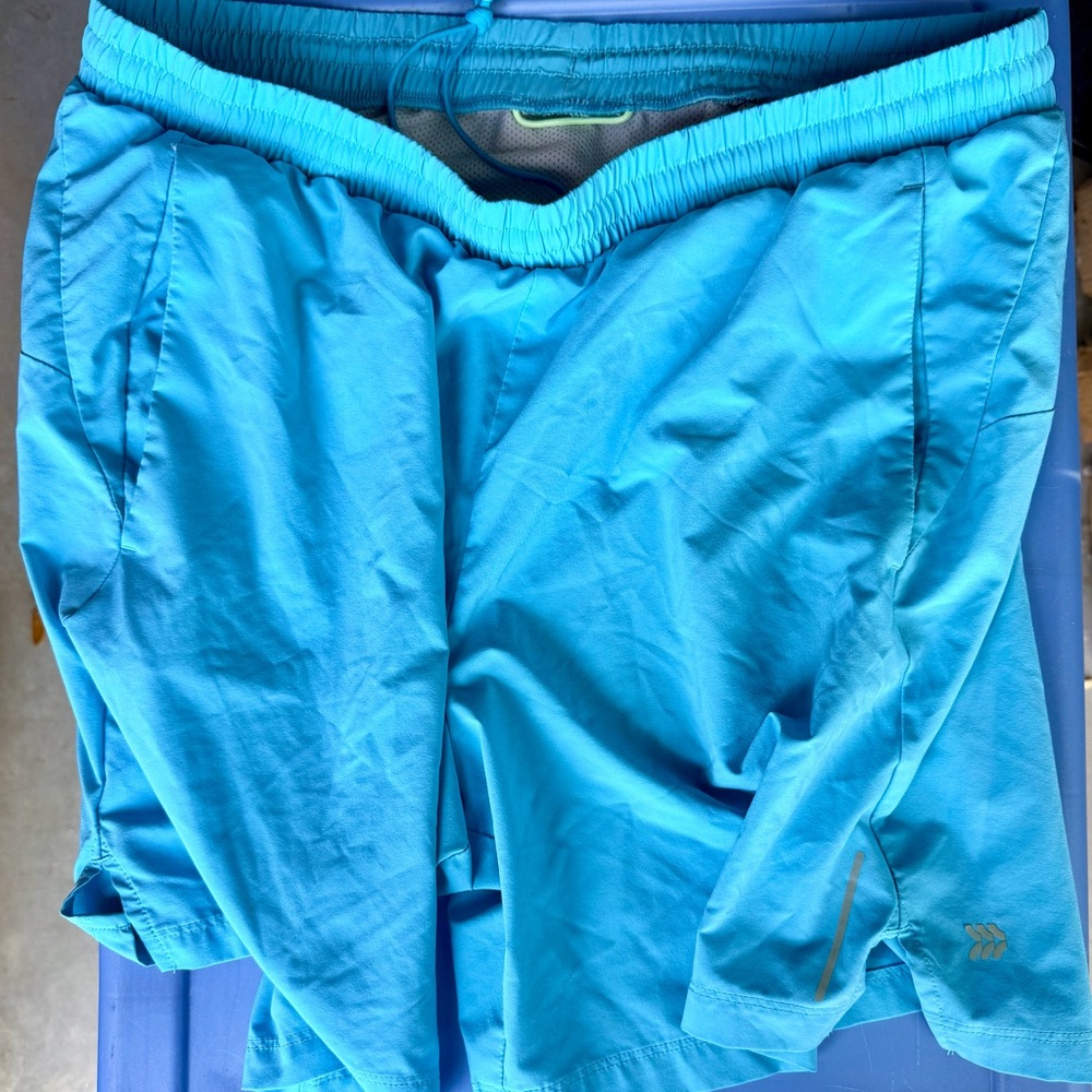 All in Motion Men's Sky Blue Athletic Shorts